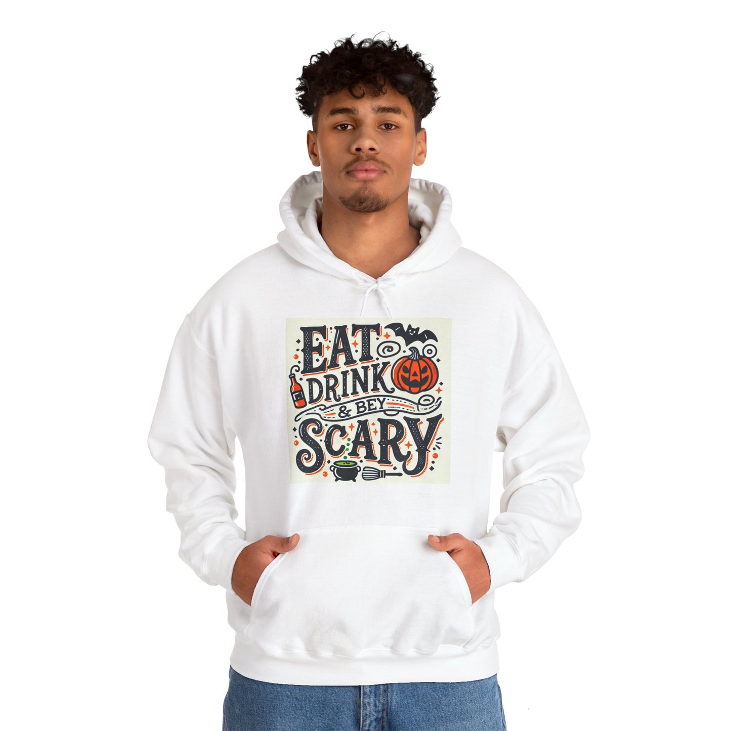 Eat Drink & Be Scary Hooded Sweatshirt