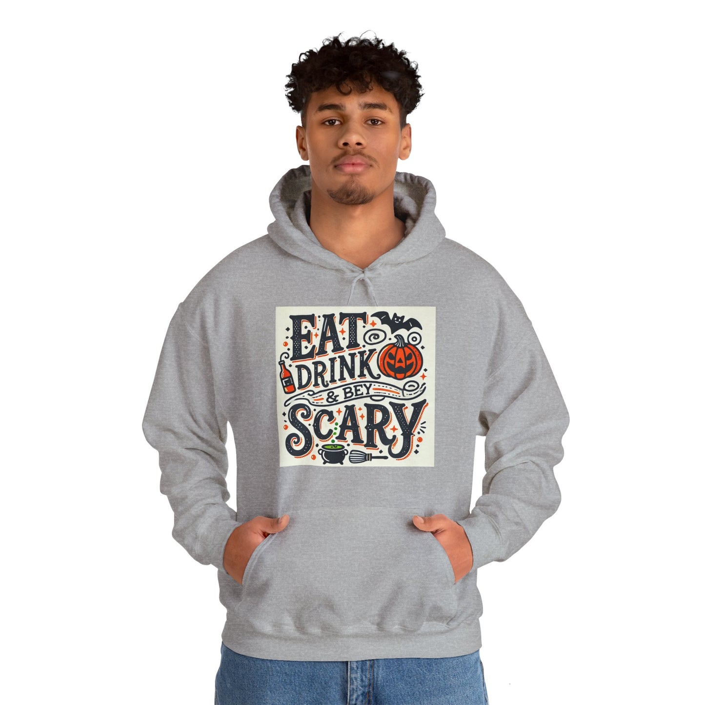 Eat Drink & Be Scary Hooded Sweatshirt