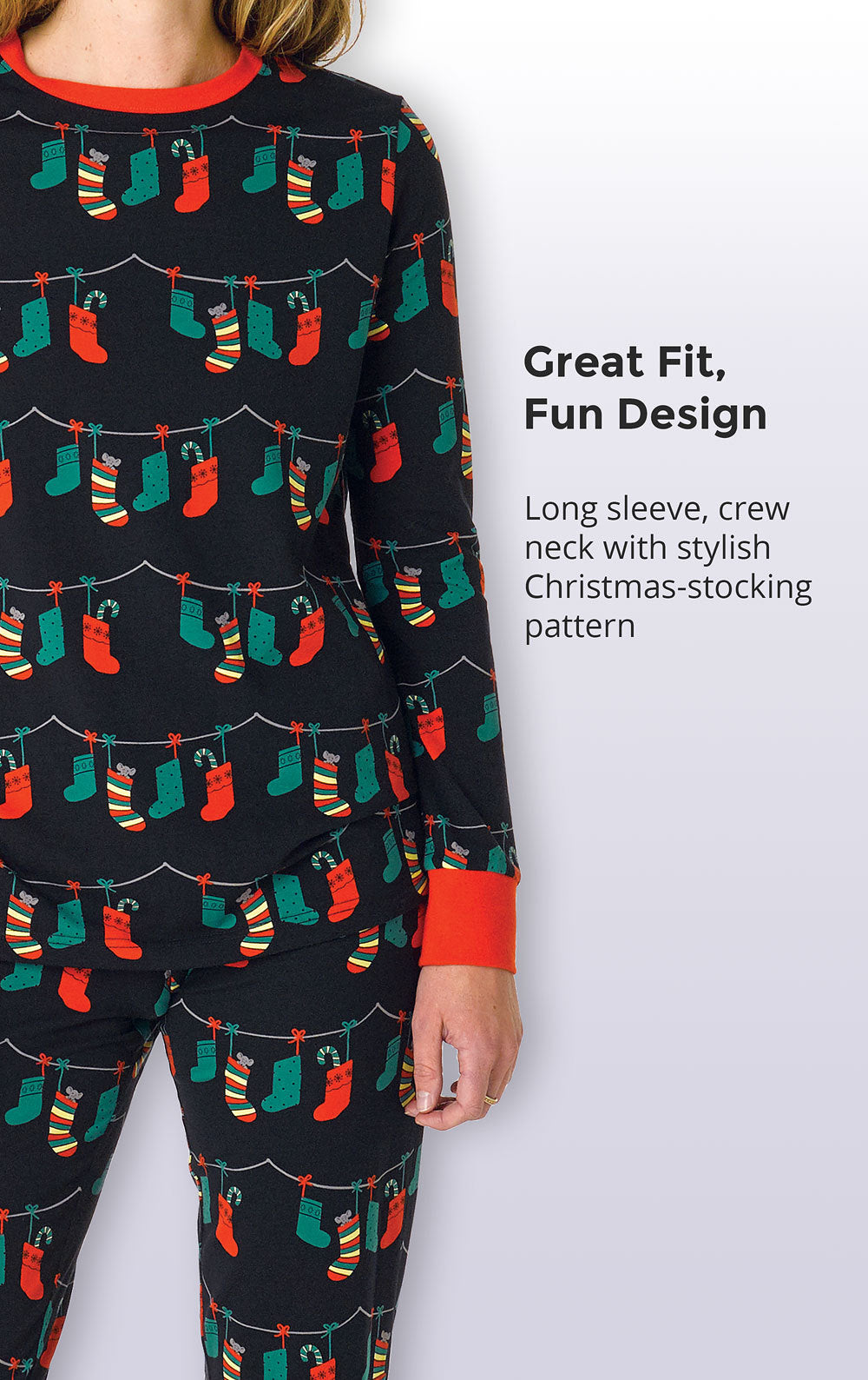 Christmas Socks Printed Pajama Set For Family