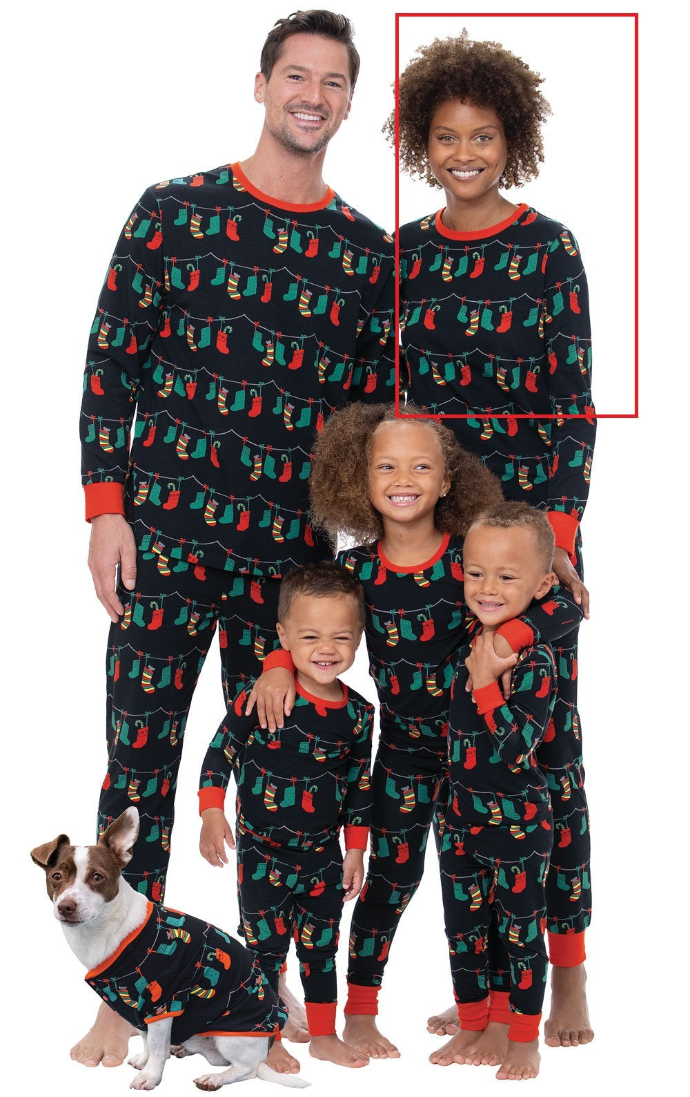 Christmas Socks Printed Pajama Set For Family