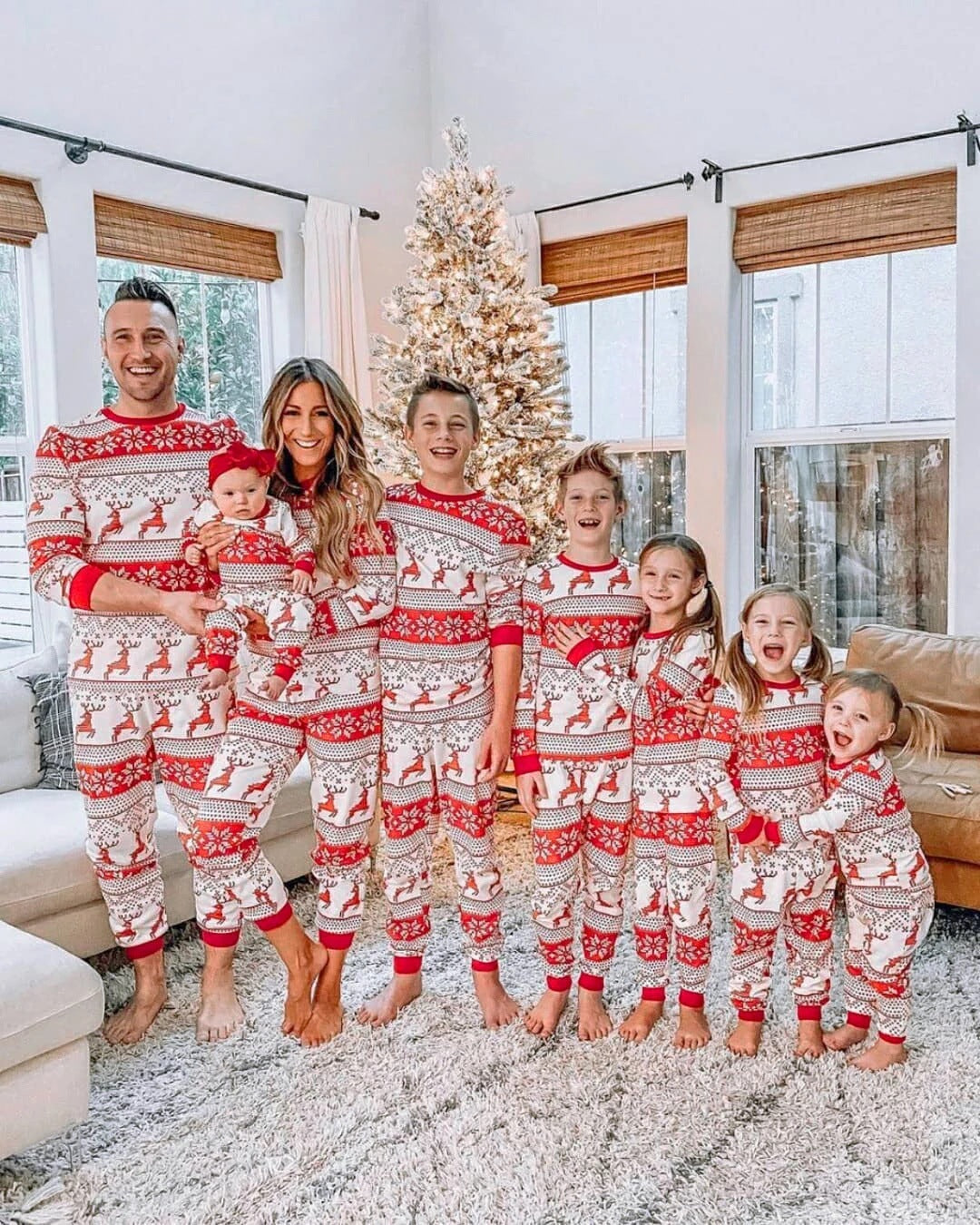 Christmas Printed  Family Set Pajamas