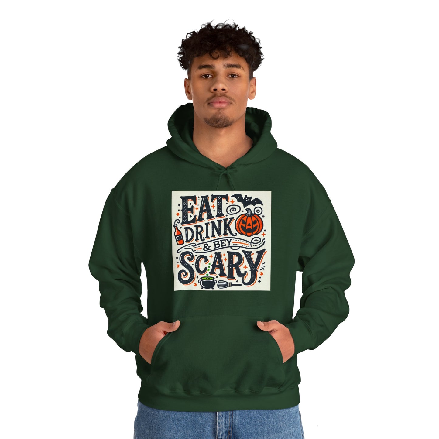 Eat Drink & Be Scary Hooded Sweatshirt