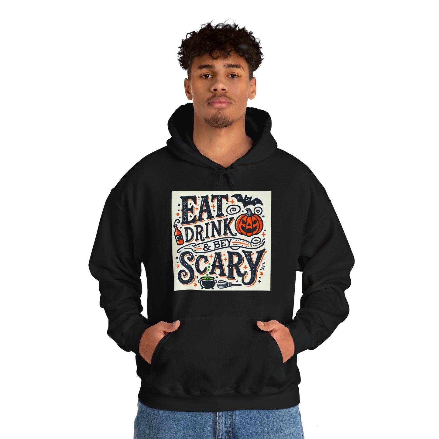 Eat Drink & Be Scary Hooded Sweatshirt