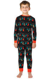 Christmas Socks Printed Pajama Set For Family